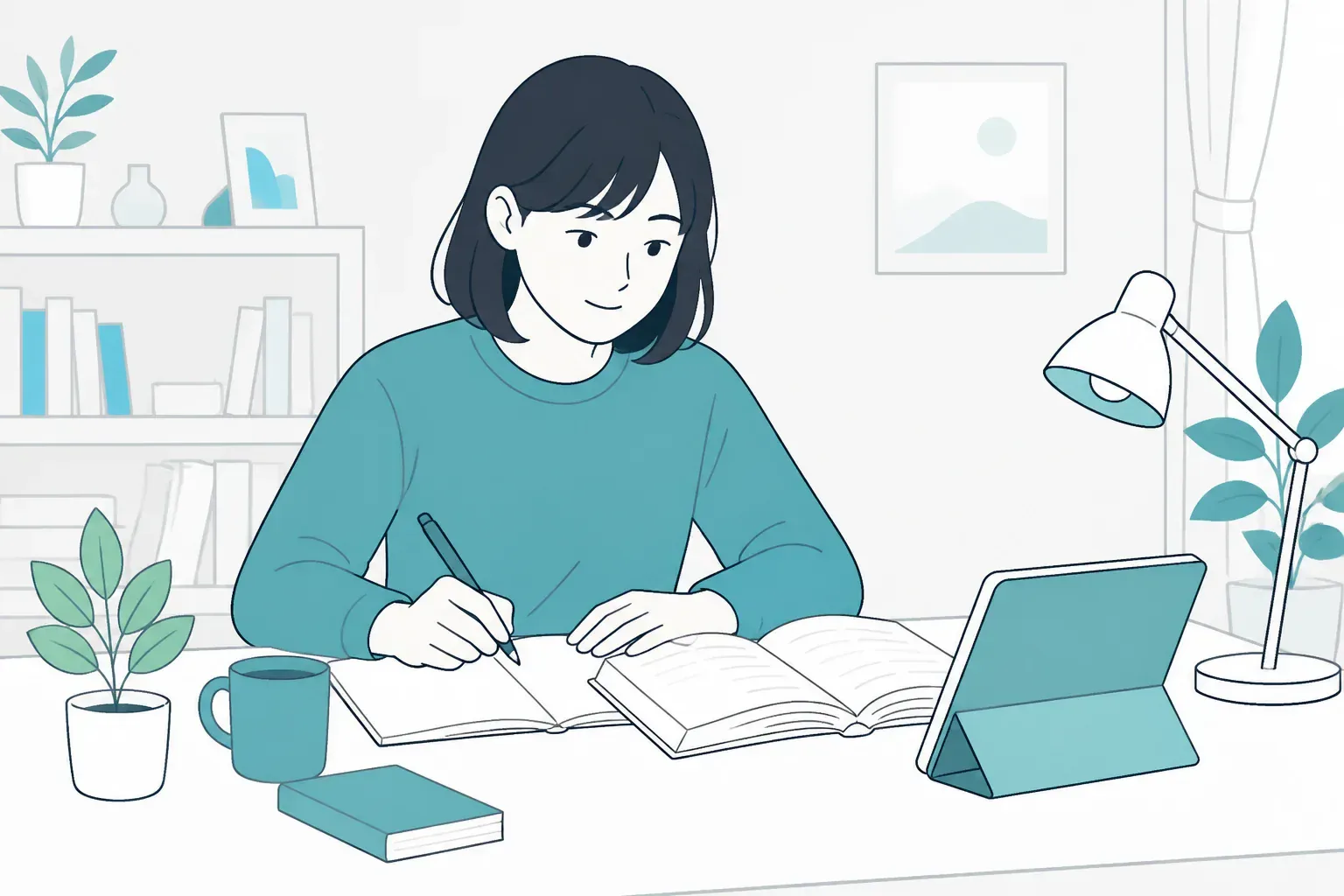 登録販売者試験の勉強風景のイメージ