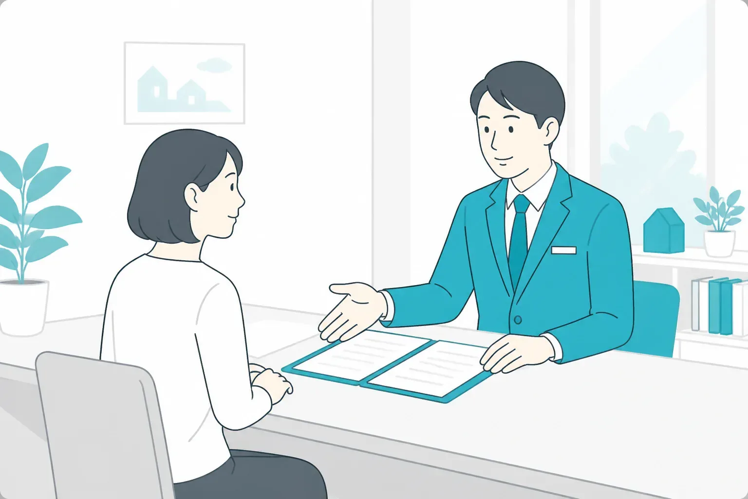 不動産取引の現場をイメージした画像