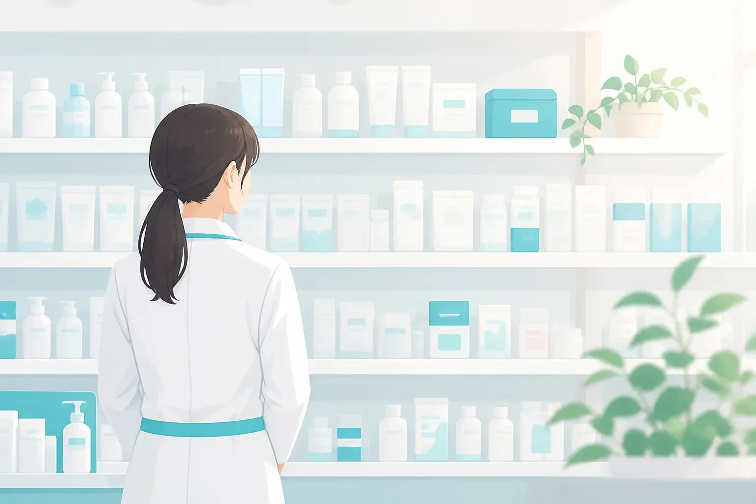 資格を活かして働く売り場のイメージ