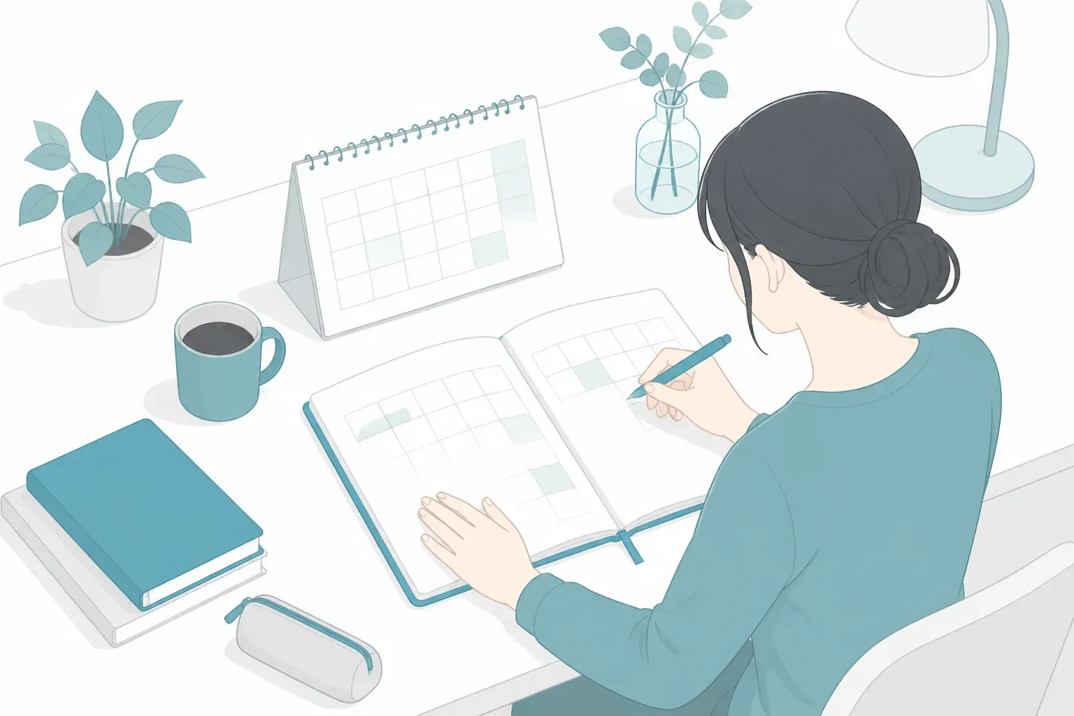 勉強計画を立てるイメージ